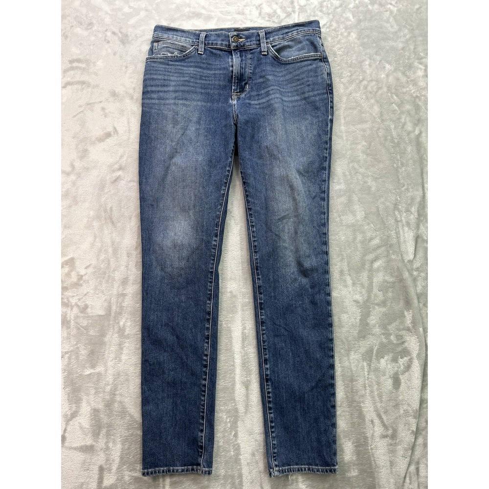 Hudson Jeans Mens 33x34 Blue Ace Skinny Leg Denim Stretch Faded Grunge Whiskered